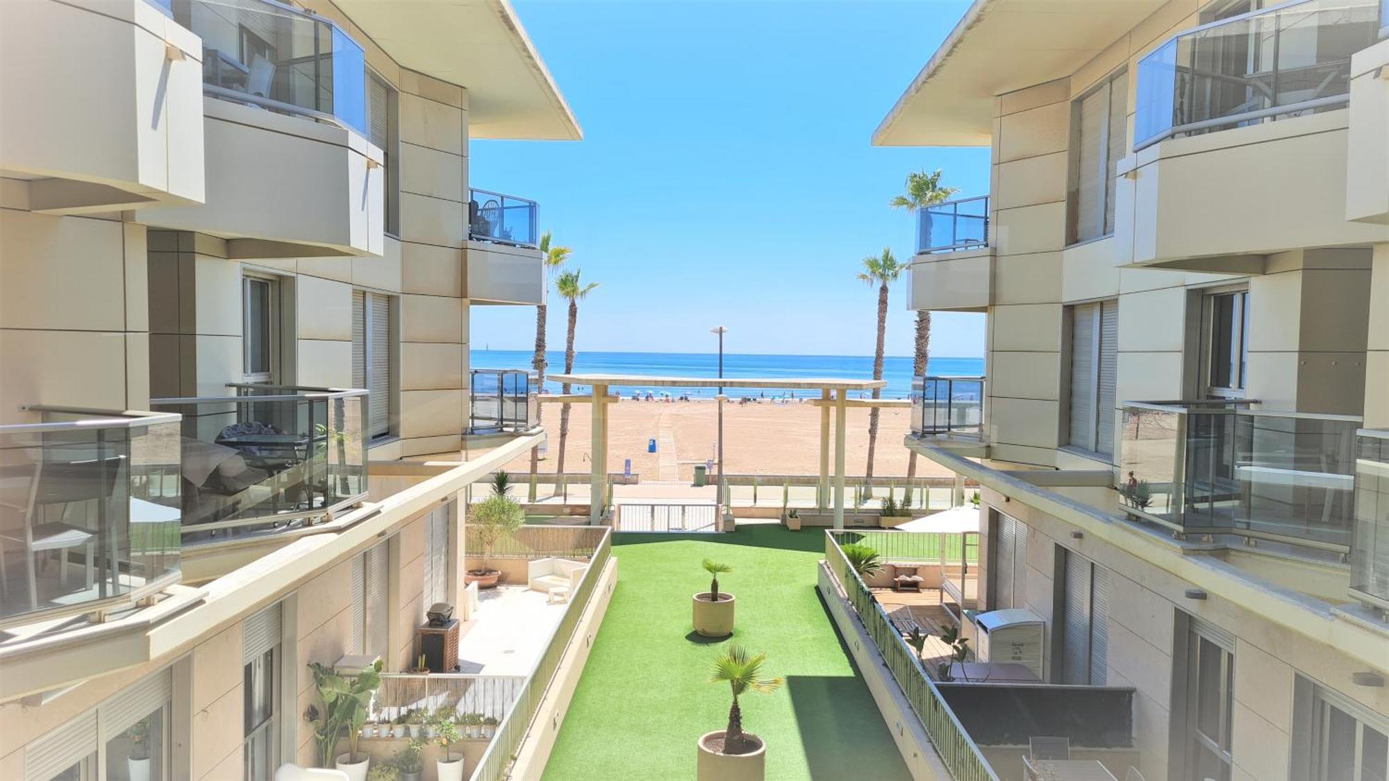 Beach Valencia Luxury A40-28 Apartment With Terrace And Sea Views Ngoại thất bức ảnh